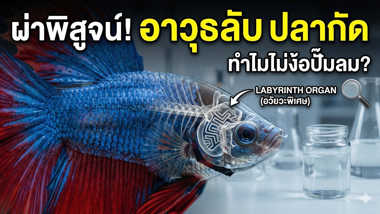 อาวุธลับของปลากัด! ทำไมรอดตายตอนไฟดับ แต่ปลาอื่นไม่รอด?
