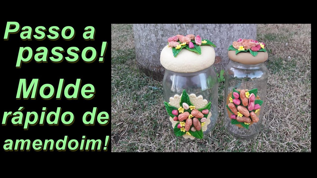 Molde f&aacute;cil de amendoim #moldedeamendoim #amendoimdebiscuit #moldefacil #potedebiscuit