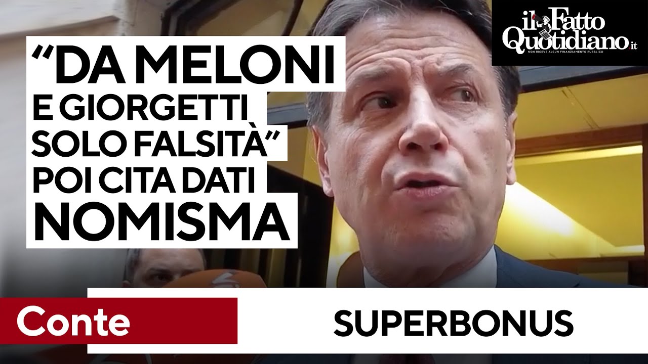 Superbonus, Conte cita Censis e Nomisma: 