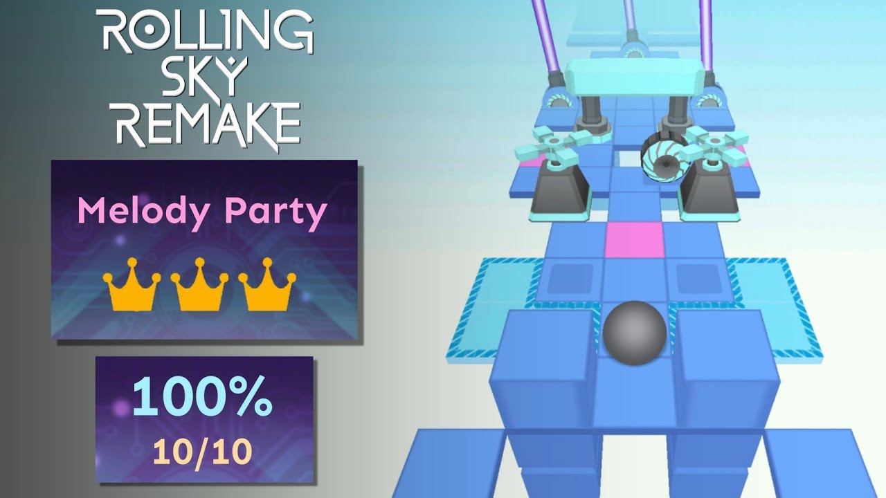 Rolling Sky [Remake] - Melody Party 100%