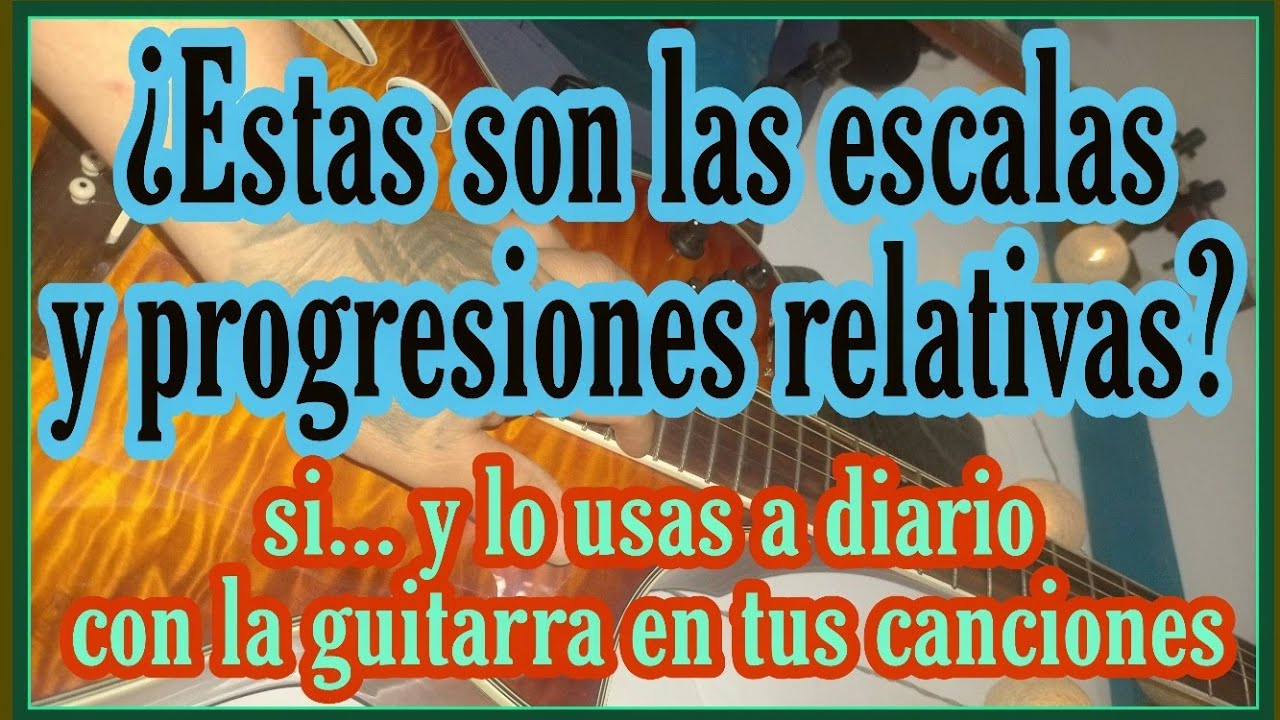 ¿ es facil ?  IDENTIFICA LA RELATIVA MENOR DE Progresiones y Escalas para principiantes