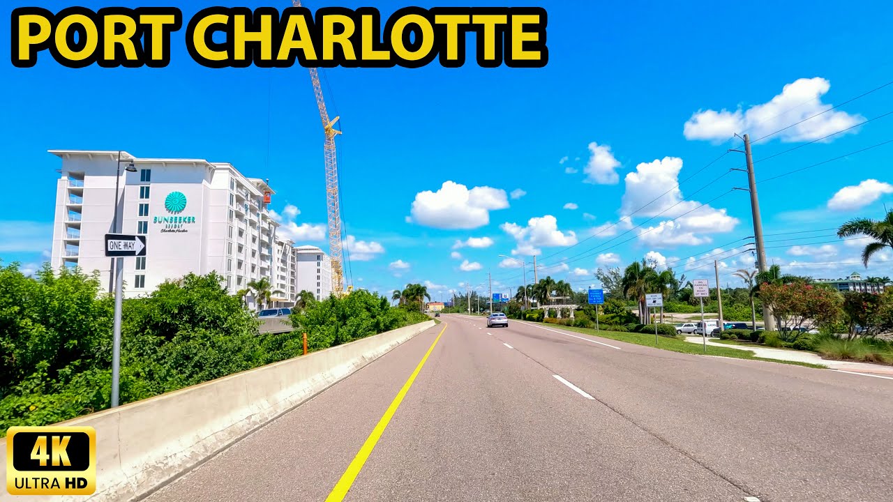 Port Charlotte Florida Driving Through