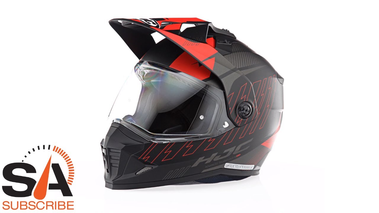 HJC DS-X1 Gravity MC-1 Matte Red Helmet at SpeedAddicts.com
