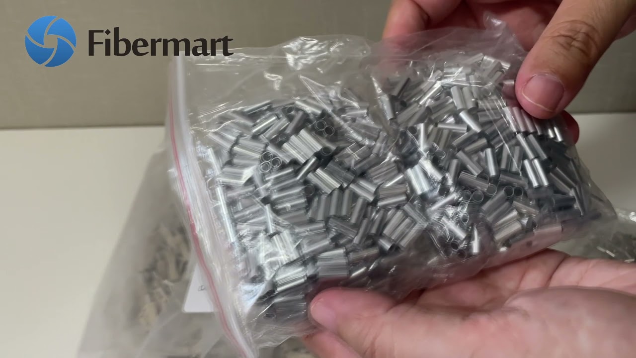 Fibermart LC/UPC Fiber Connector spare parts with ferrule assembled, 3.0 MM SX 100pcs/bag biege