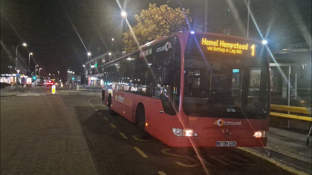 Carousel's 80881 BT09GOX showing its citaro capabilities on the route 1 with kick/TP (Ex GAL MEC47)