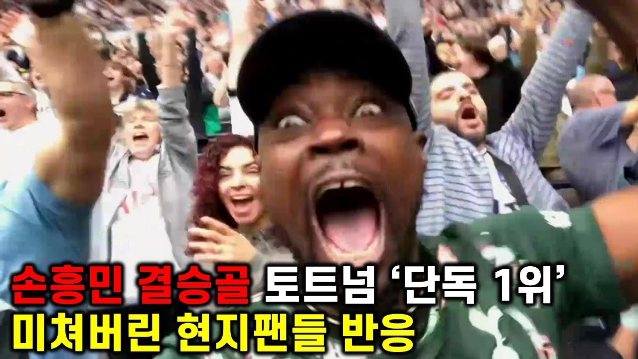 3R 왓포드전 손흥민 골에 미쳐버린 현지팬들 반응