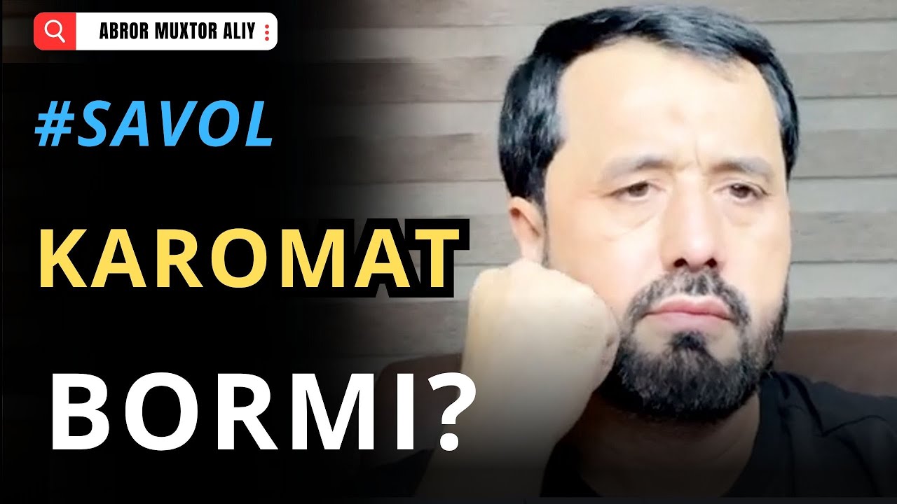 #SAVOL • Karomat bormi ? © Abror Muxtor Aliy @abrormuxtoraliy.official