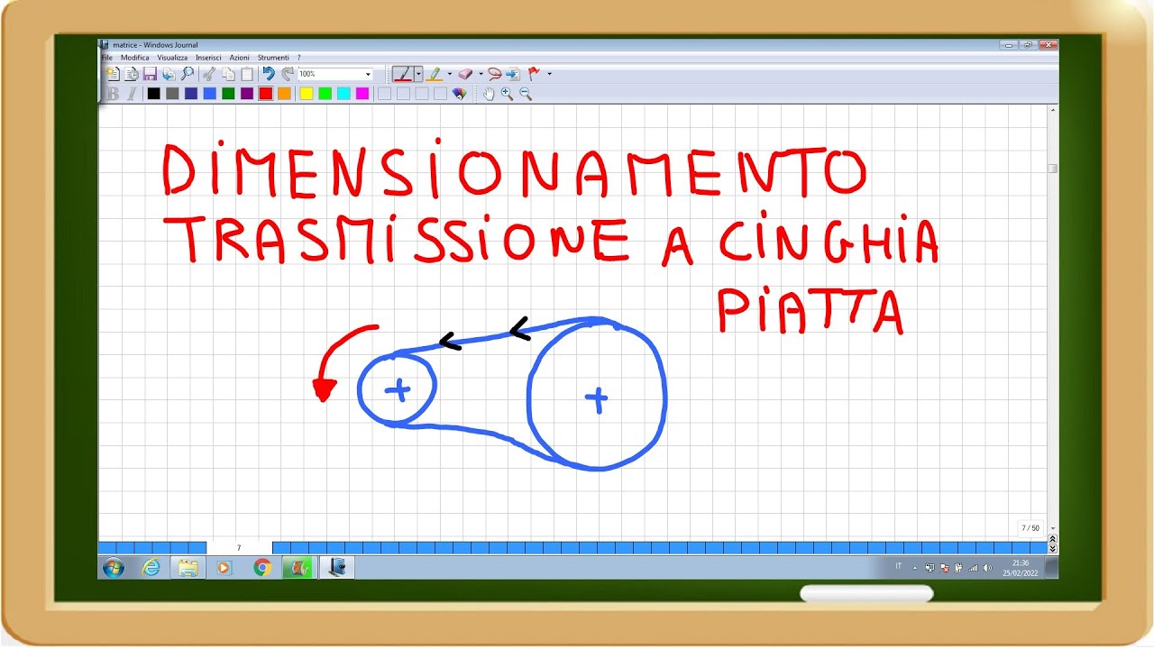 dimensionamento trasmissione a cinghia piatta semplificato