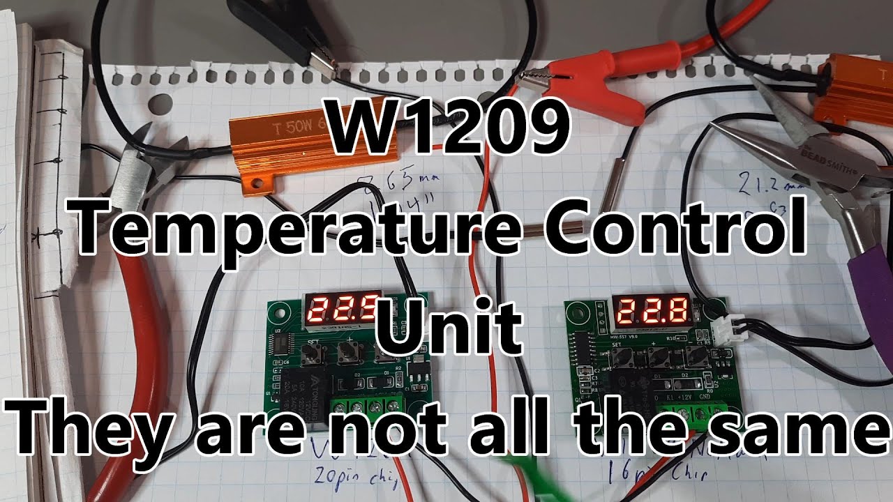 W1209 Thermostat Not all the same