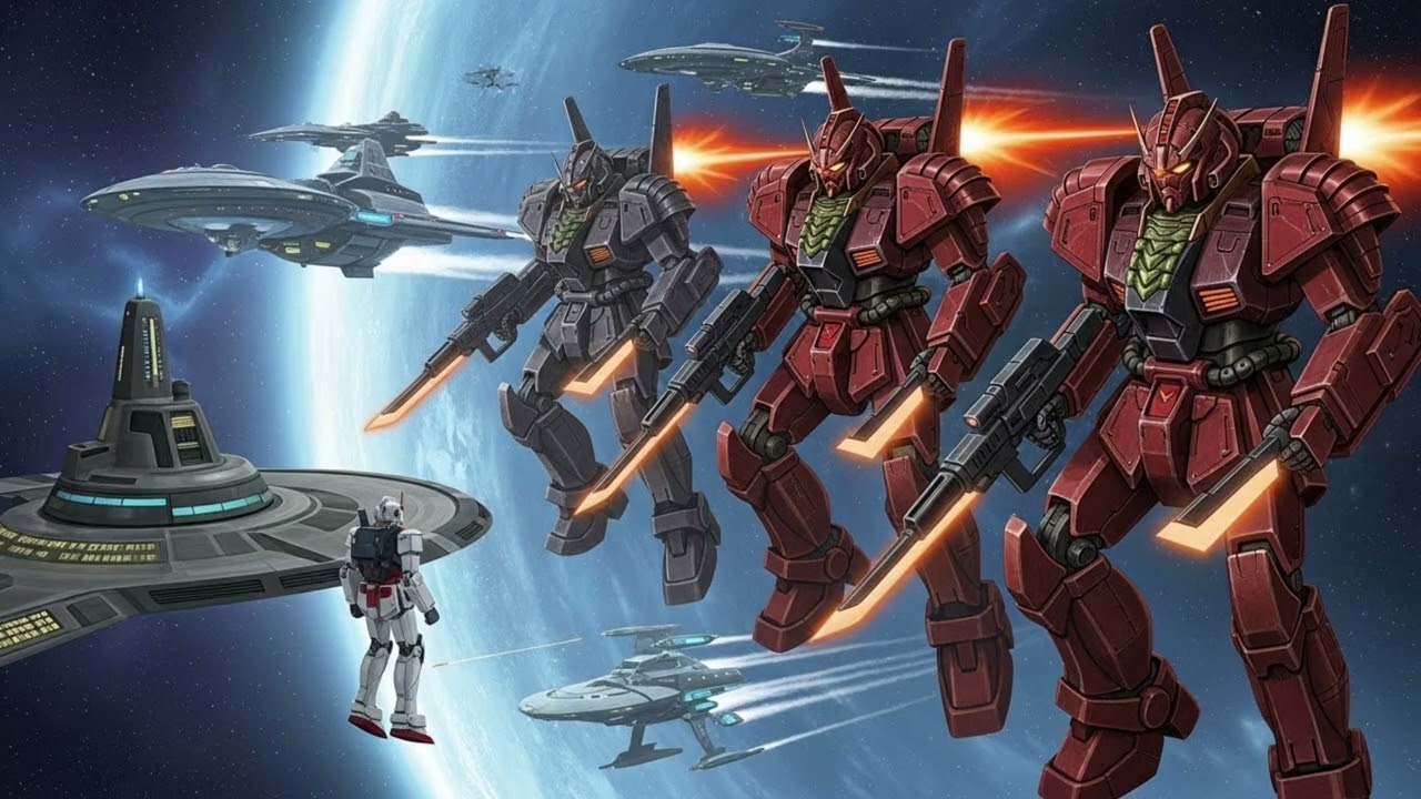 Amuro Ray and the RX-78-2 Gundam Entered Star Trek?