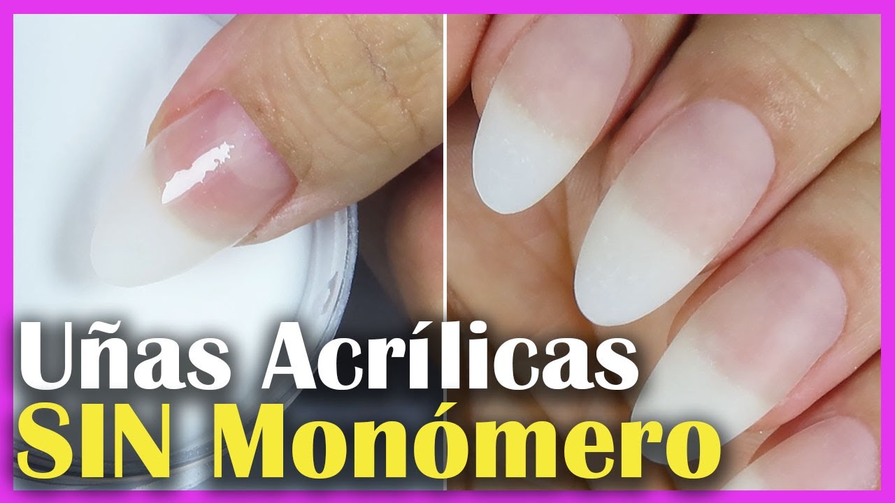 😱 INCREÍBLE Resultado!!  Uñas Acrílicas SIN MONÓMERO 💅 DIP Powder Nails con BASE COAT