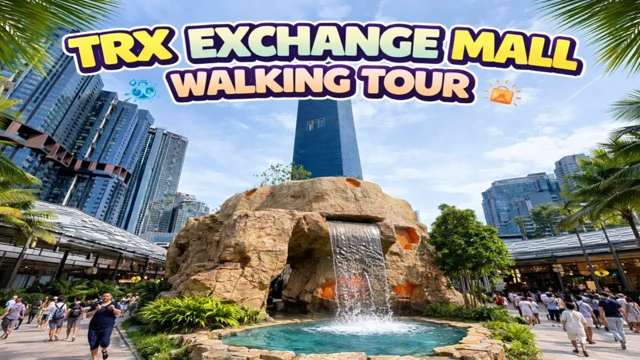  Trx Exchange Mall Amazing  Rooftop City Park  Walking Tour  | Kuala Lumpur 🇲🇾 2026 Chinese New Year