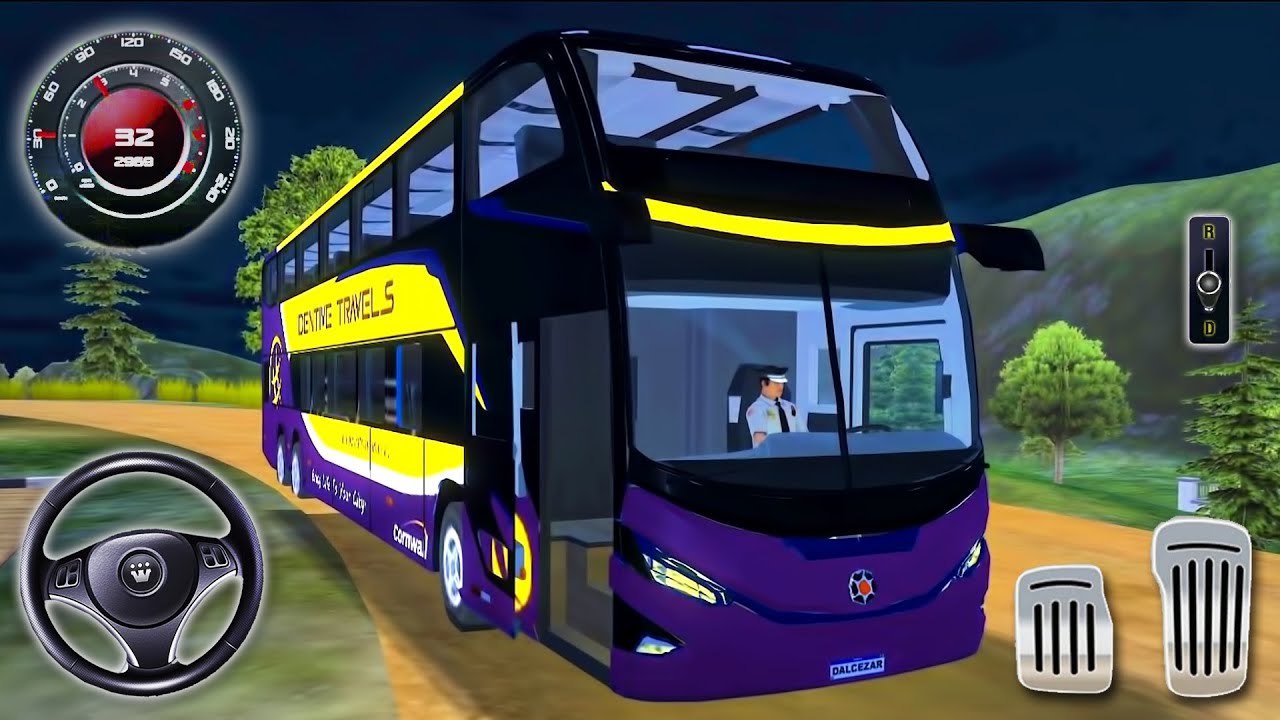 Luxury Coach Bus Simulator 3D | Real City Euro Bus Driving Game (Android Gameplay)