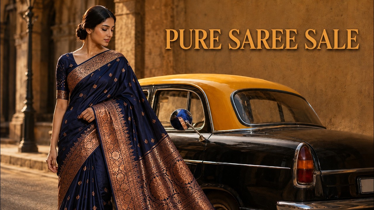 PURE SAREE SALE COLLECTION I FOR BOOKING:- 9923032432