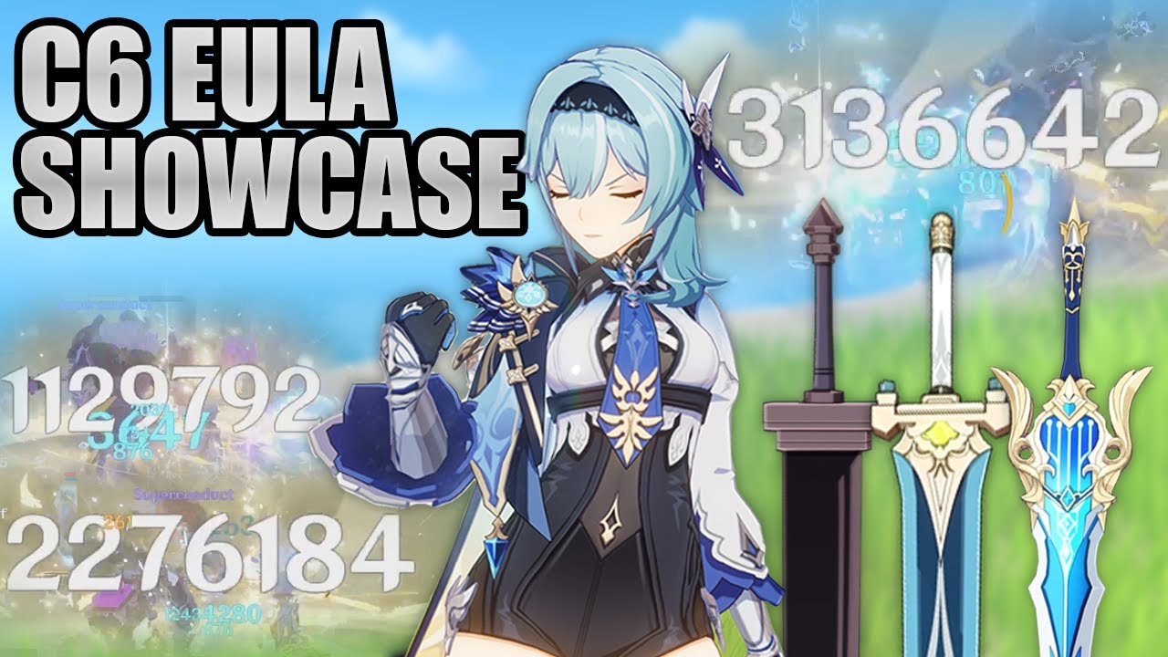 COMPLETE DESTRUCTION. Insane Damage with ANY WEAPON!! | C0→C6 Eula Showcase | Genshin Impact