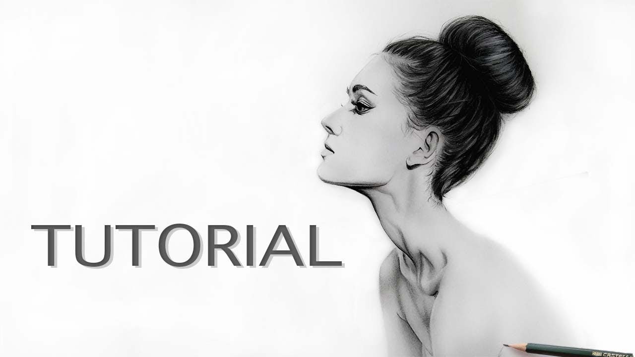 How to Draw with Graphite and Charcoal: Side Profile of a Woman