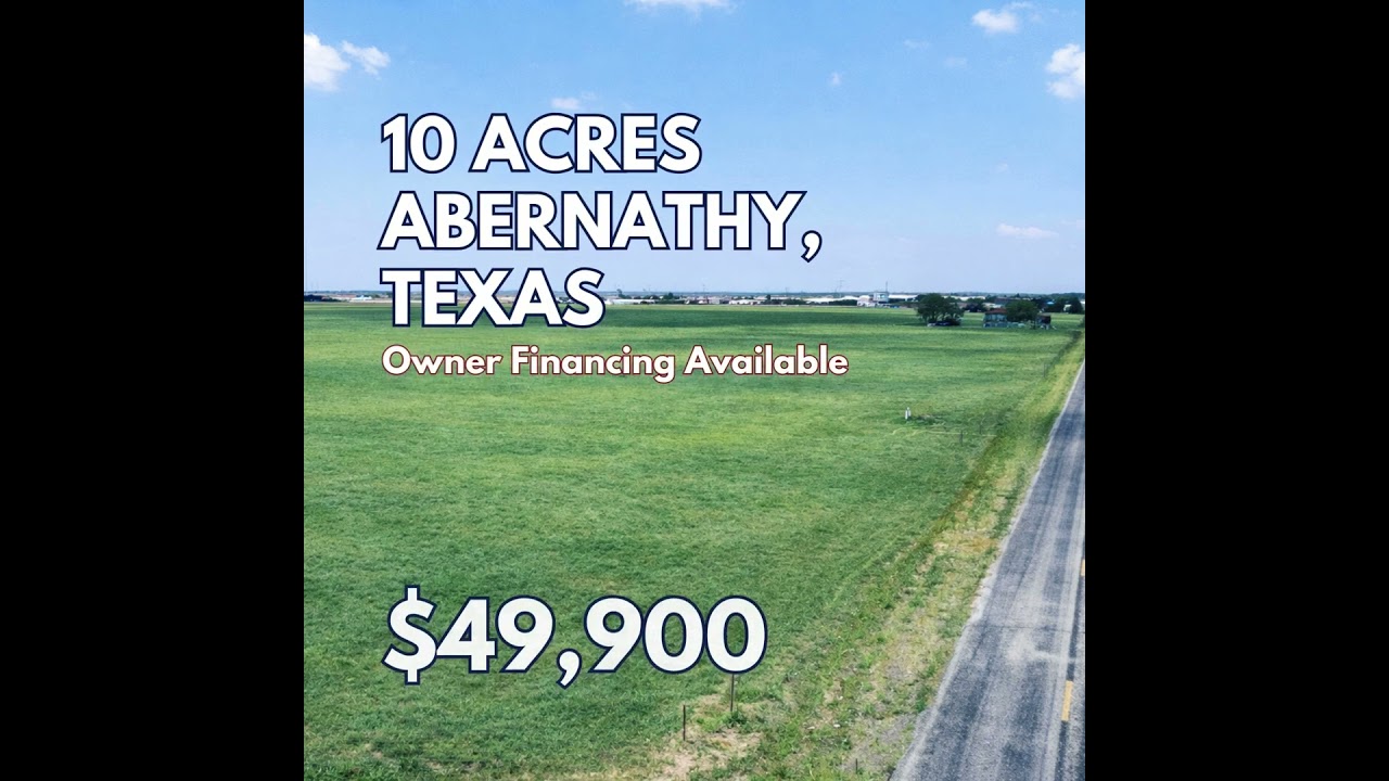 🌿ABERNATHY, TEXAS &ndash; 10 ACRES &ndash; Starting at $49,900 &ndash; No HOA & No Restrictions &ndash; Build Your Dreams 🏘️