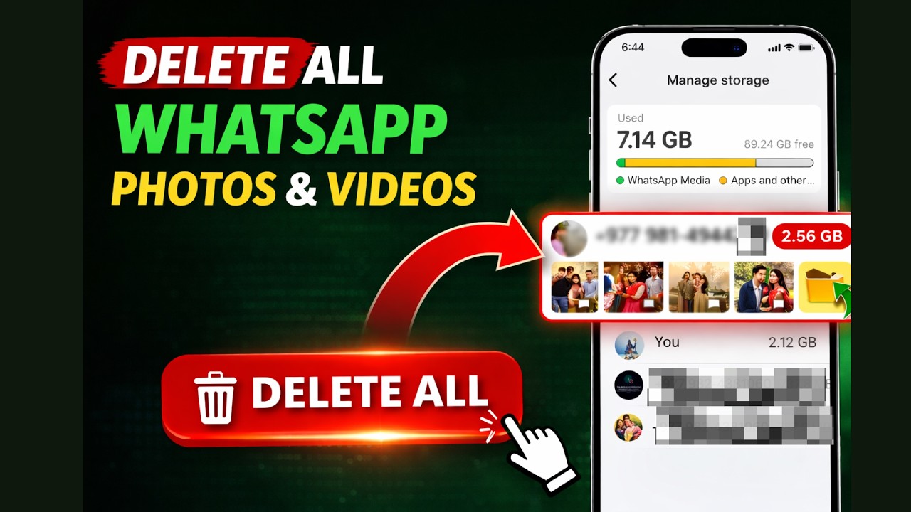 Delete All Photos & Videos from a WhatsApp Group or Chat (Fast & Easy)