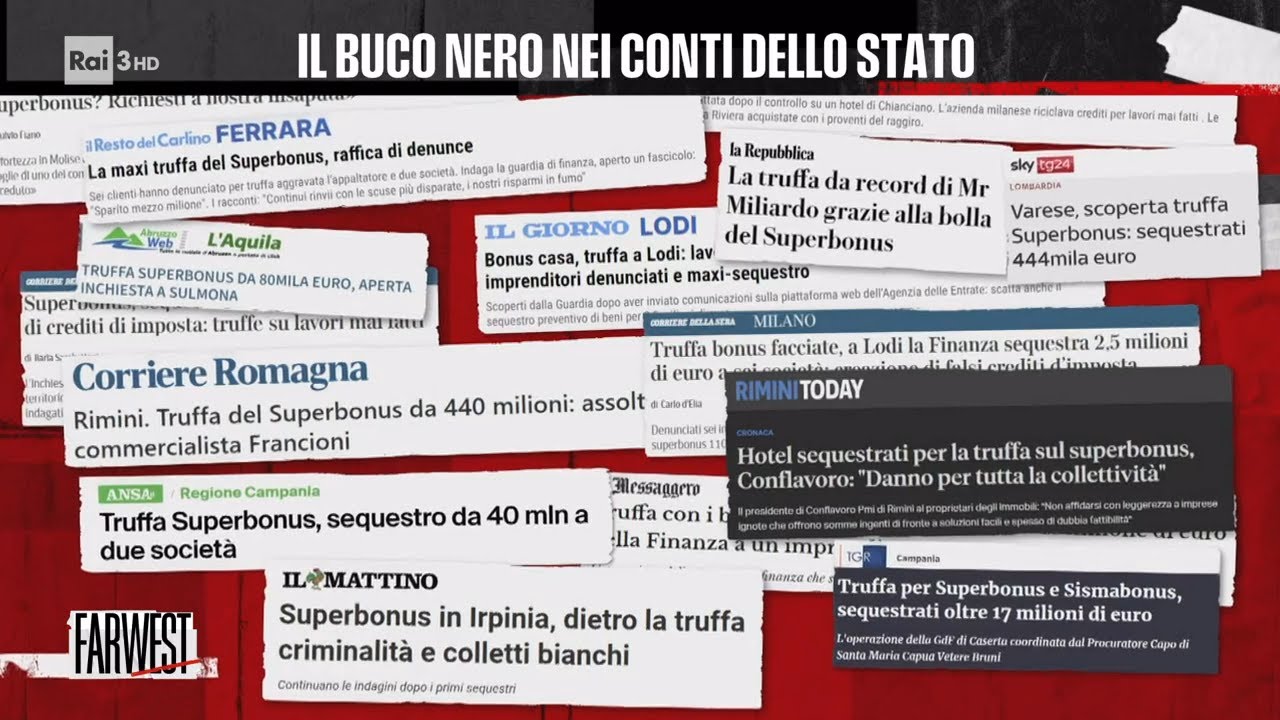 Il buco nero nei conti dello Stato - FarWest 27/11/2023