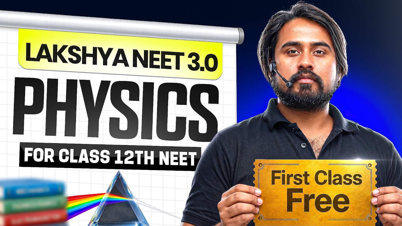 First FREE PHYSICS Class by Aayudh Sir || Lakshya NEET 3.0 - Class 12th NEET🔥