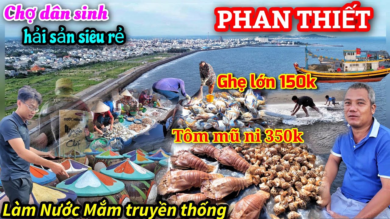 Khu chợ bán hải sản siêu rẻ ở Phan thiết ít ai biết đến - Nghề làm nước mắm thủ công của người dân.