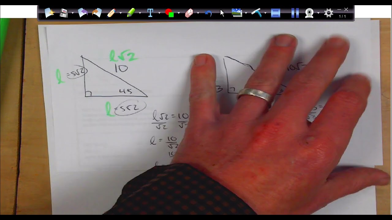 Special Right Triangle Practice Video