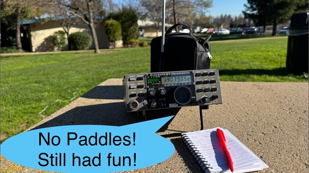 Elecraft K2 + Picnic Table + Low QRN = Fun!