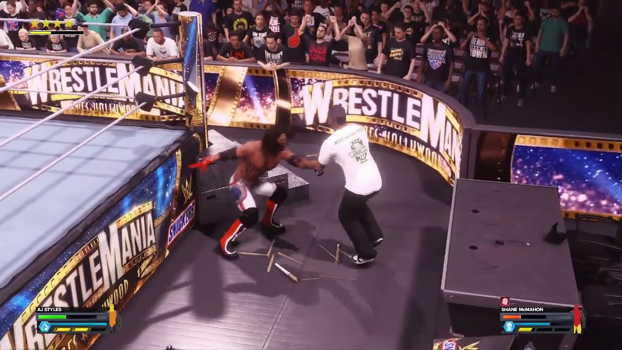 we 2k24 aj styles vs shane mcmahon