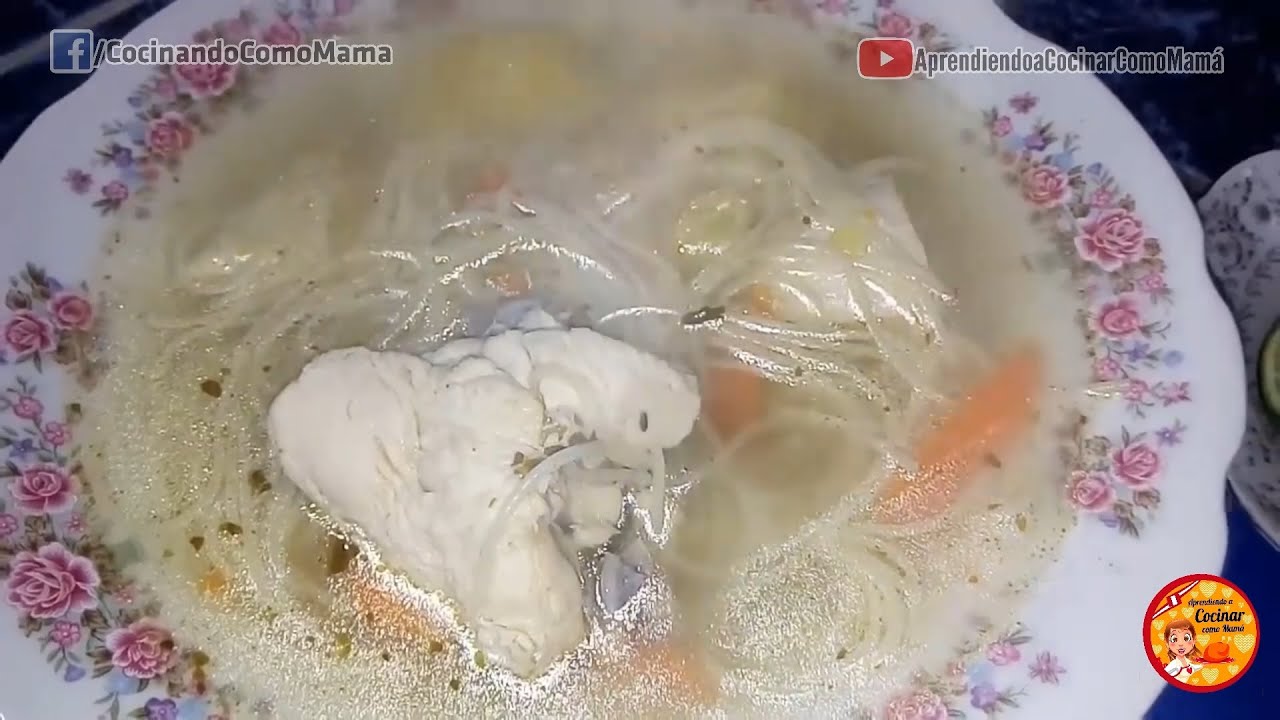 CALDO DE POLLO DELICIA CASERA #AprendiendoaCocinarComoMama