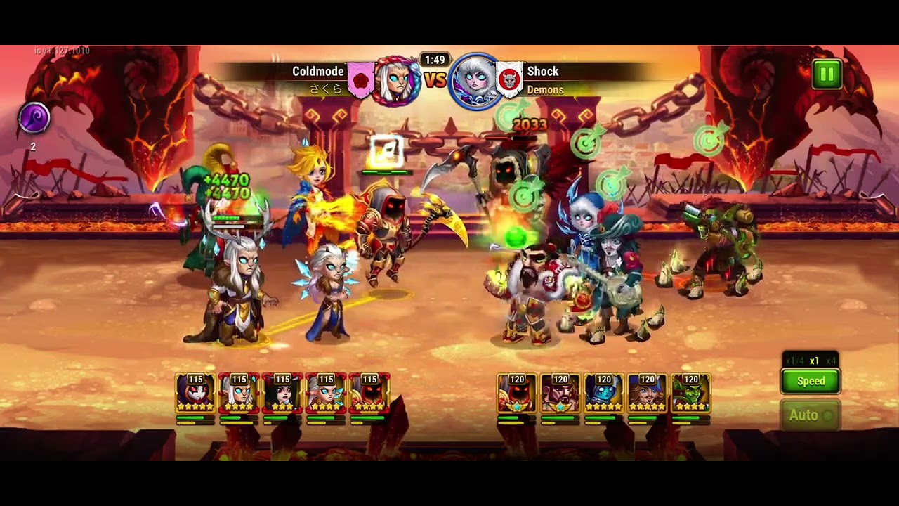 Hero Wars Arena 300k Twins team vs 230k Keira blender