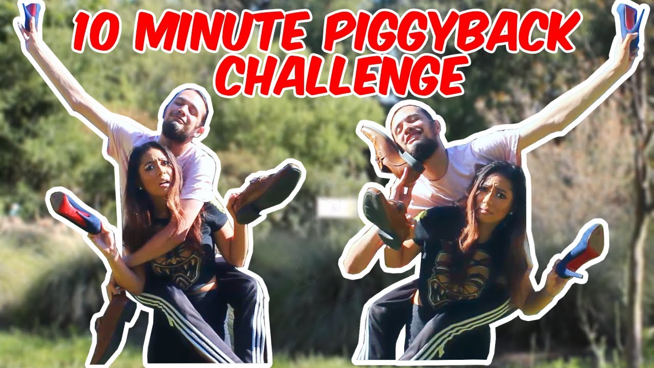 Couples Quarantine Lift and Carry Challenge Part 2! (10 Minute Piggyback!) **A KAREN INTERRUPTS**