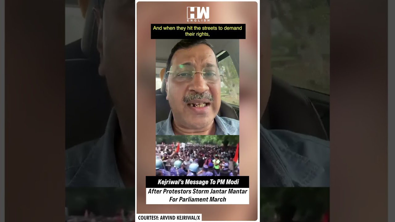 #Shorts | Kejriwal's Message To PM Modi After Protestors Storm Jantar Mantar For Parliament March