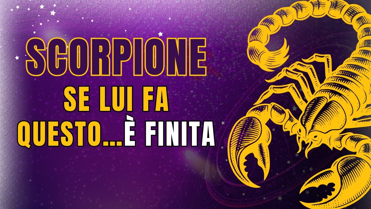 È così che gli SCORPIONI si comportano quando sono gelosi