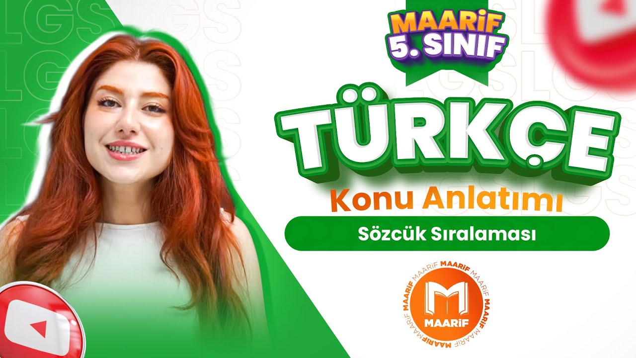 Sözcük Sıralaması | 5. Sınıf Türkçe | Maarif Modeli | Ders 1