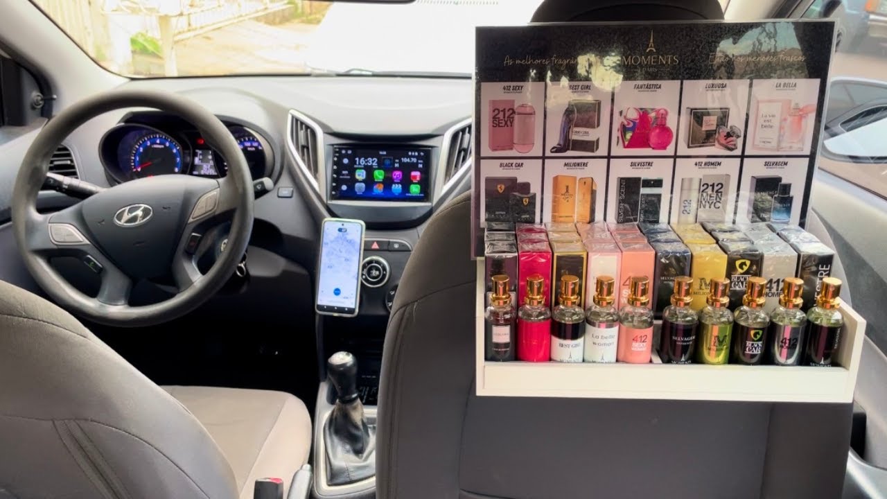 Como eu trabalho com as vendas dos PERFUMES no carro