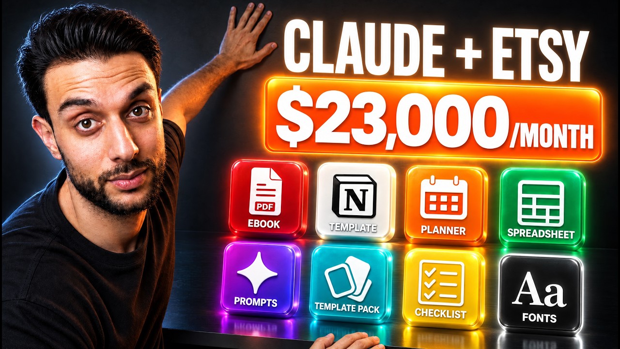 Claude + Etsy = $23 000 в месяц на продаже цифровых товаров (Офигеть, это безумие)