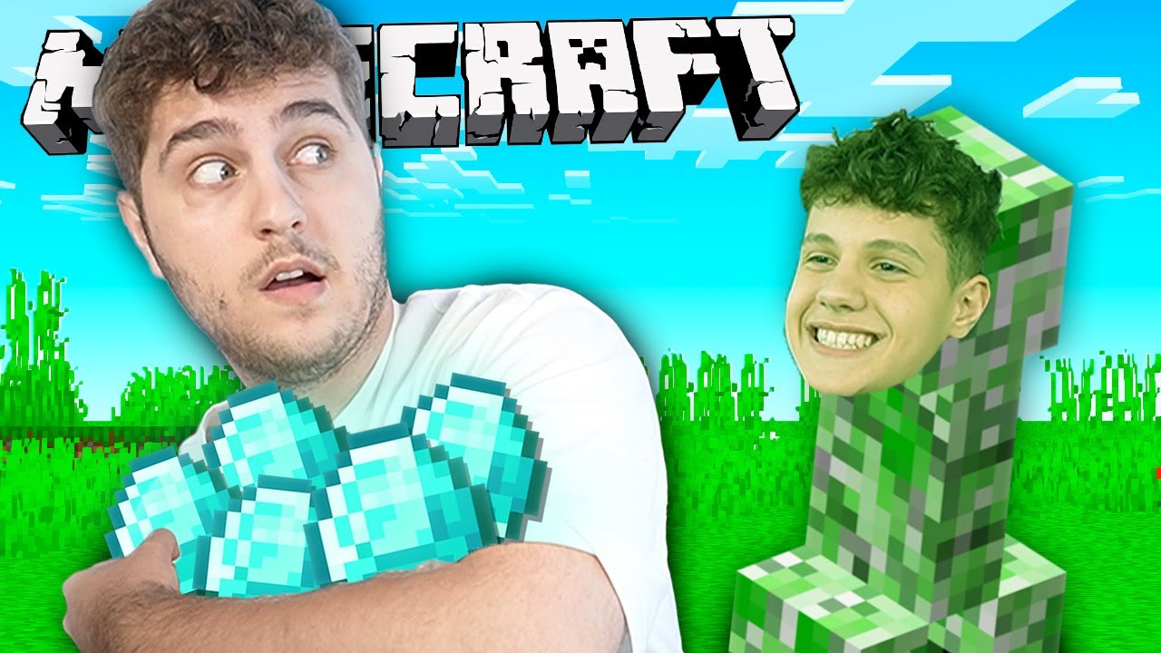 Ma joc cu FRATELE MEU Minecraft..