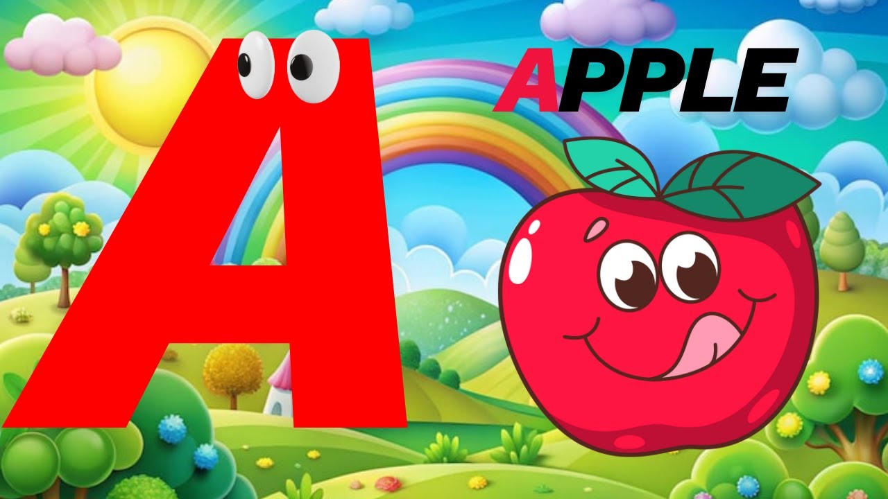 एबीसीडी | A FOR APLLE | BFOR BALL | ABCD | A TO Z  | KIDS RHYMES #nurseryrhyme