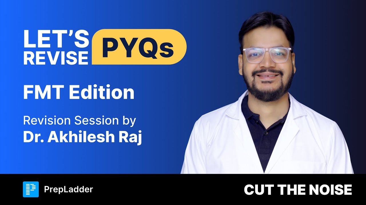 Revise FMT PYQs with Dr. Akhilesh Raj! 🩺📚