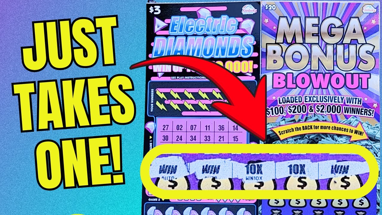 BOOM! 💥 Just Takes ONE‼️Electric Diamonds and Mega Bonus Lottery Scratch Off Tickets! 💰
