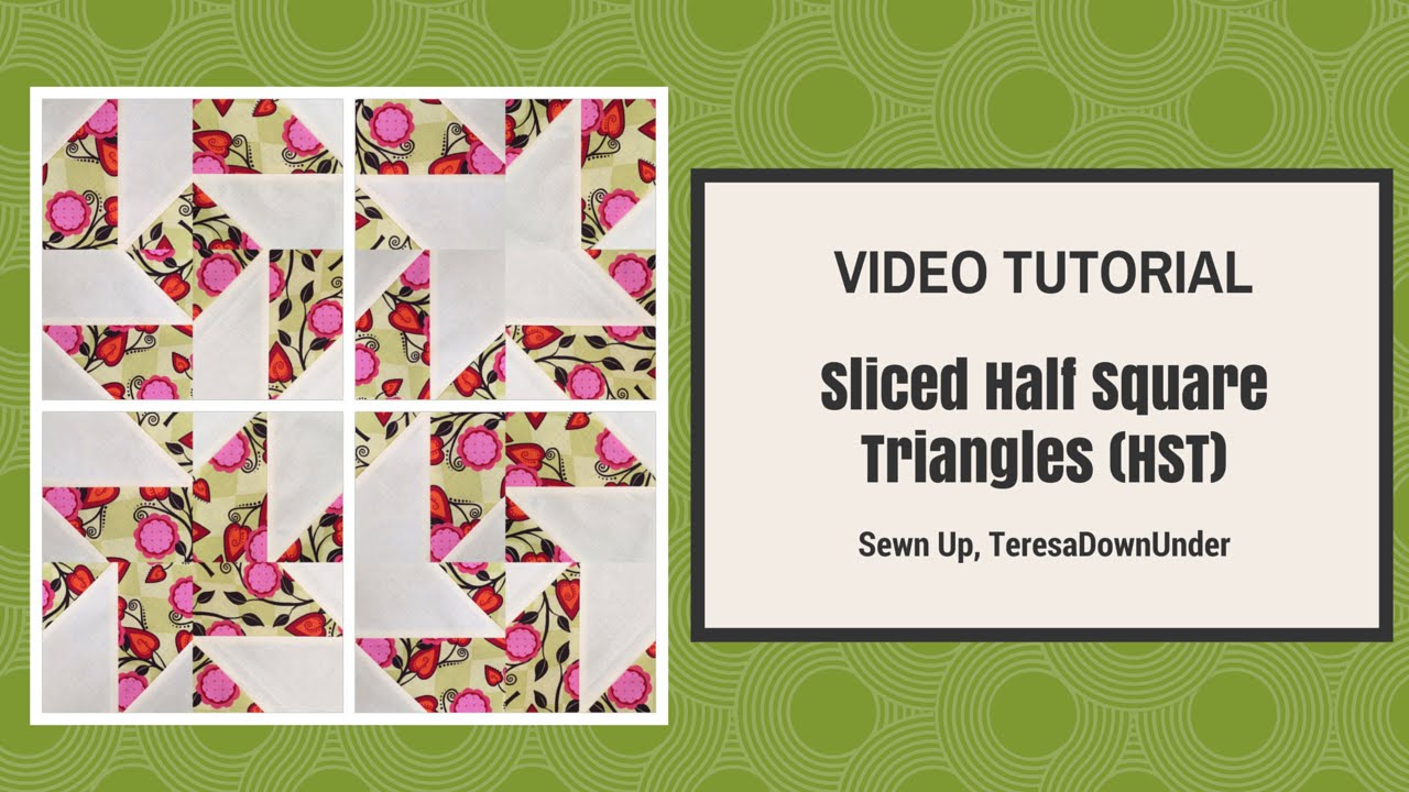 Disappearing half square triangles (HST)