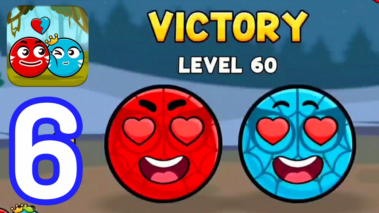 Red And Blue Ball: Cupid Love-(Gameplay 6)-Todos Los Niveles -Juego Completo-