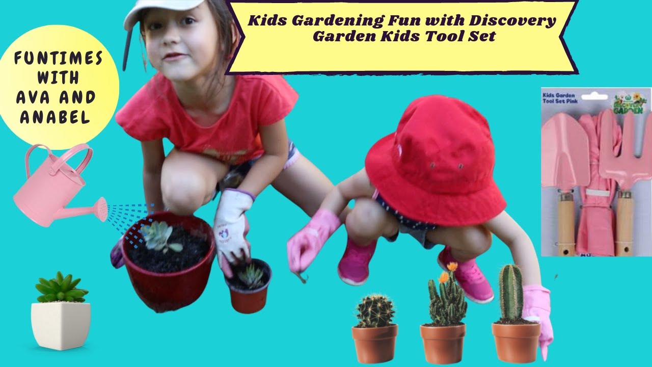 Kids Gardening Fun with Discovery Garden Kids tool set