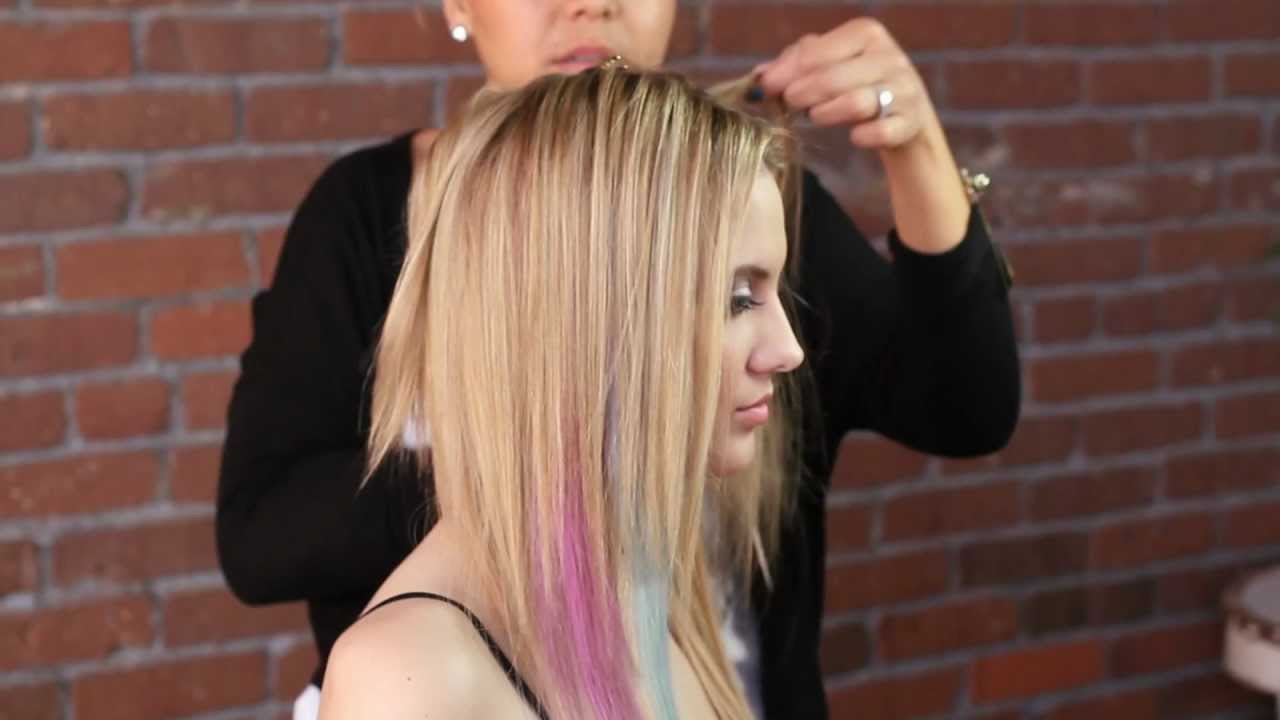 Rebelle How-To: Colored Hair Extensions
