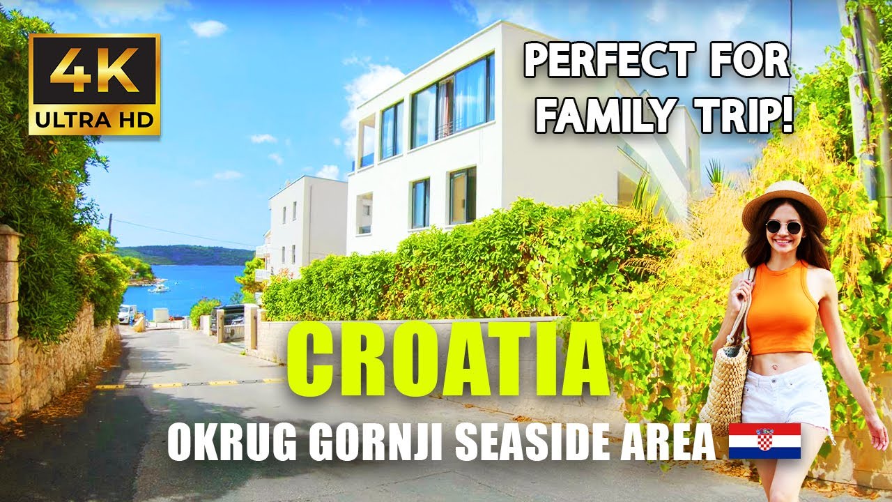 OKRUG GORNJI CROATIA SEASIDE 🌊 QUIET AREA NO PEOPLE CHILL WALKING TOUR IN SEPTEMBER OUT OF SEASON 4K