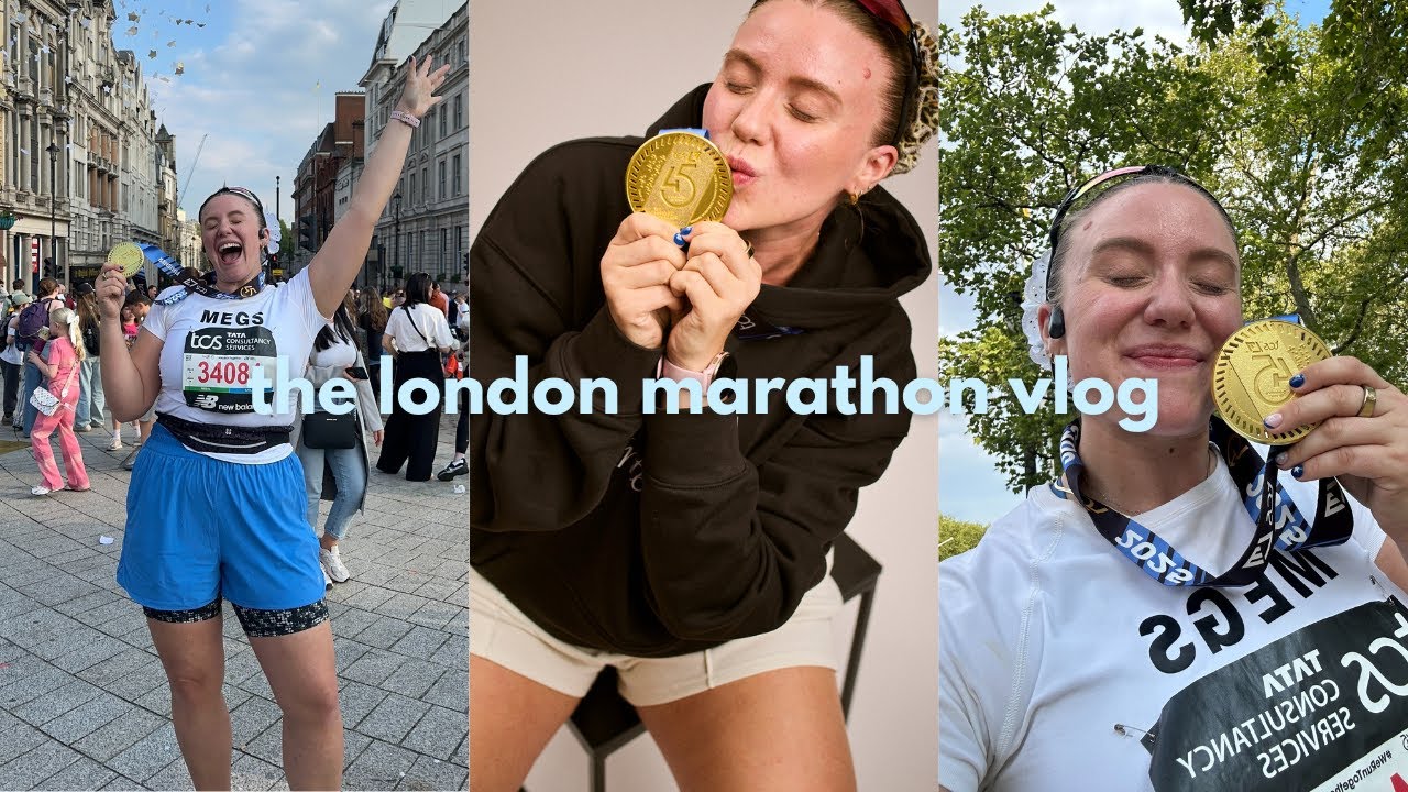 LONDON MARATHON 2025 VLOG: slow runner edition
