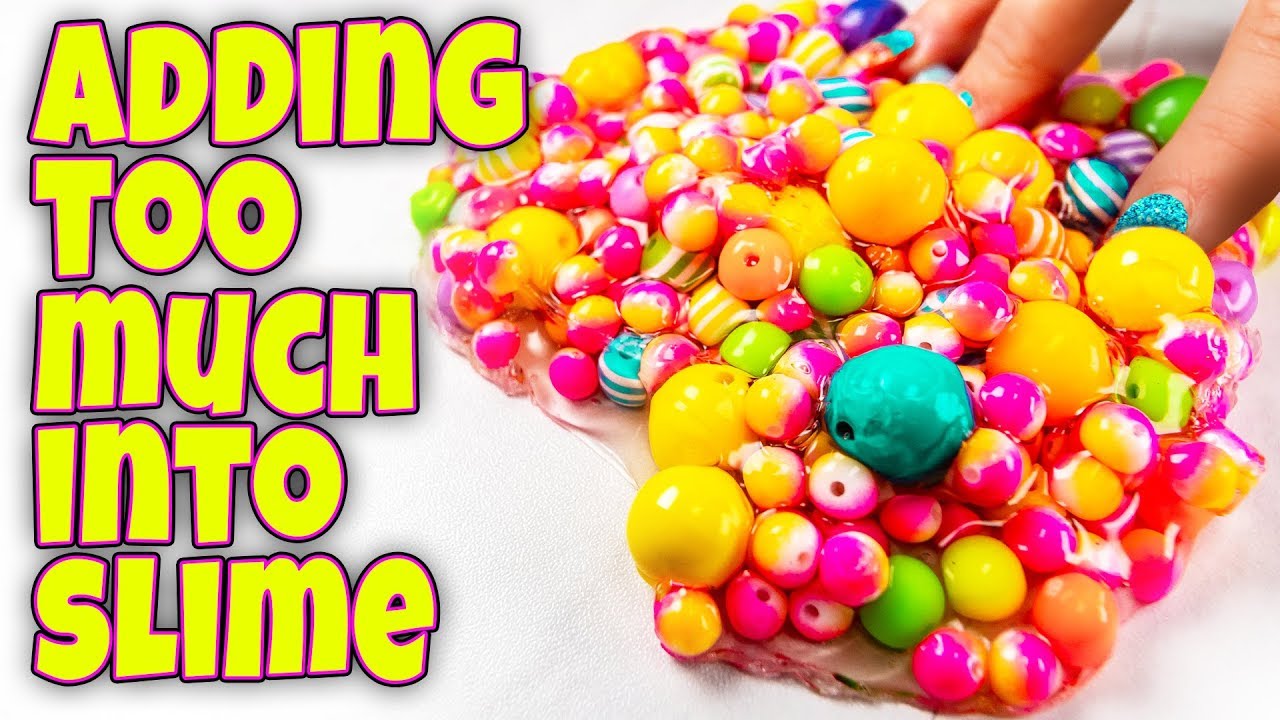 ADDING TOO MUCH CRAZY INGREDIENTS TO 10 SLIMES! SLIME SMOOTHIE TOO!