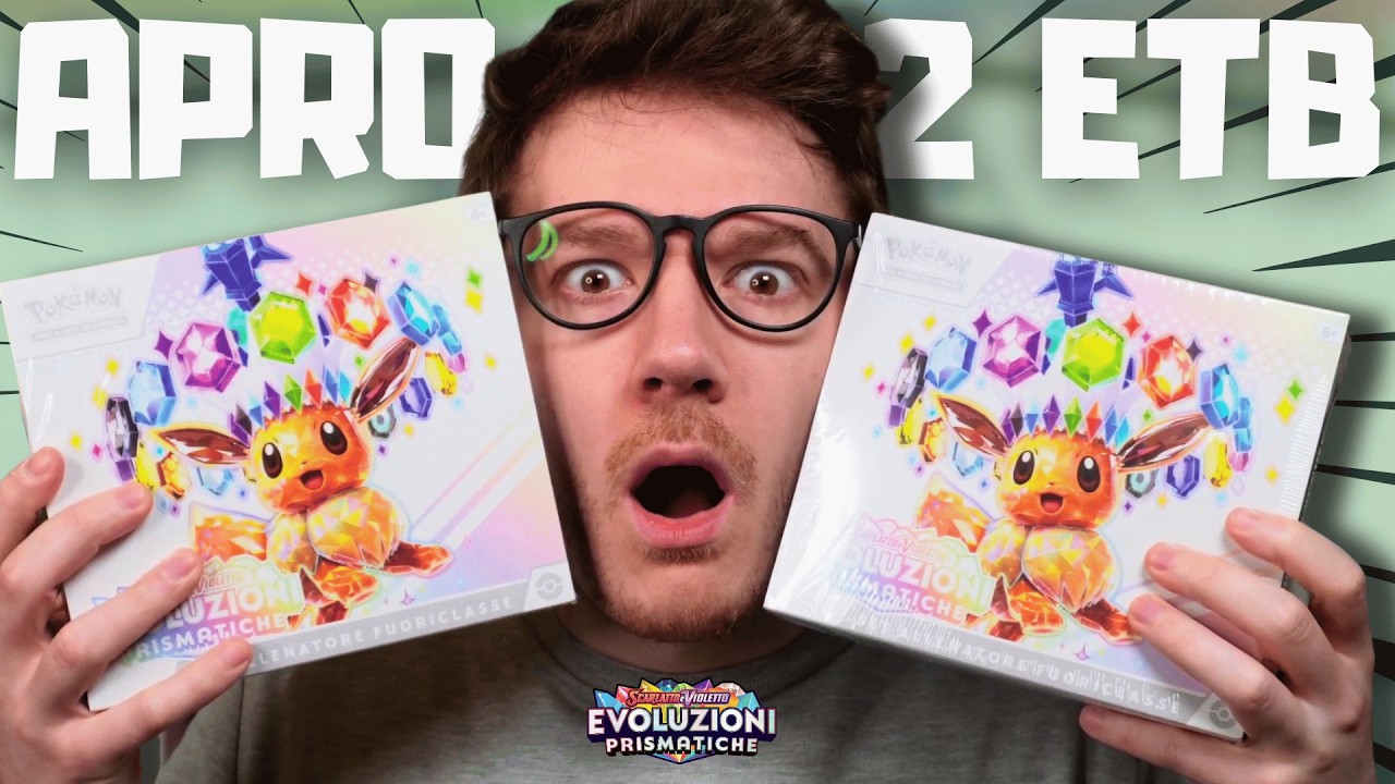 APRO 2 ETB DI EVOLUZIONI PRISMATICHE - ERANO NASCOSTE IN UNA EDICOLA! Carte Pokémon - Set allenatore