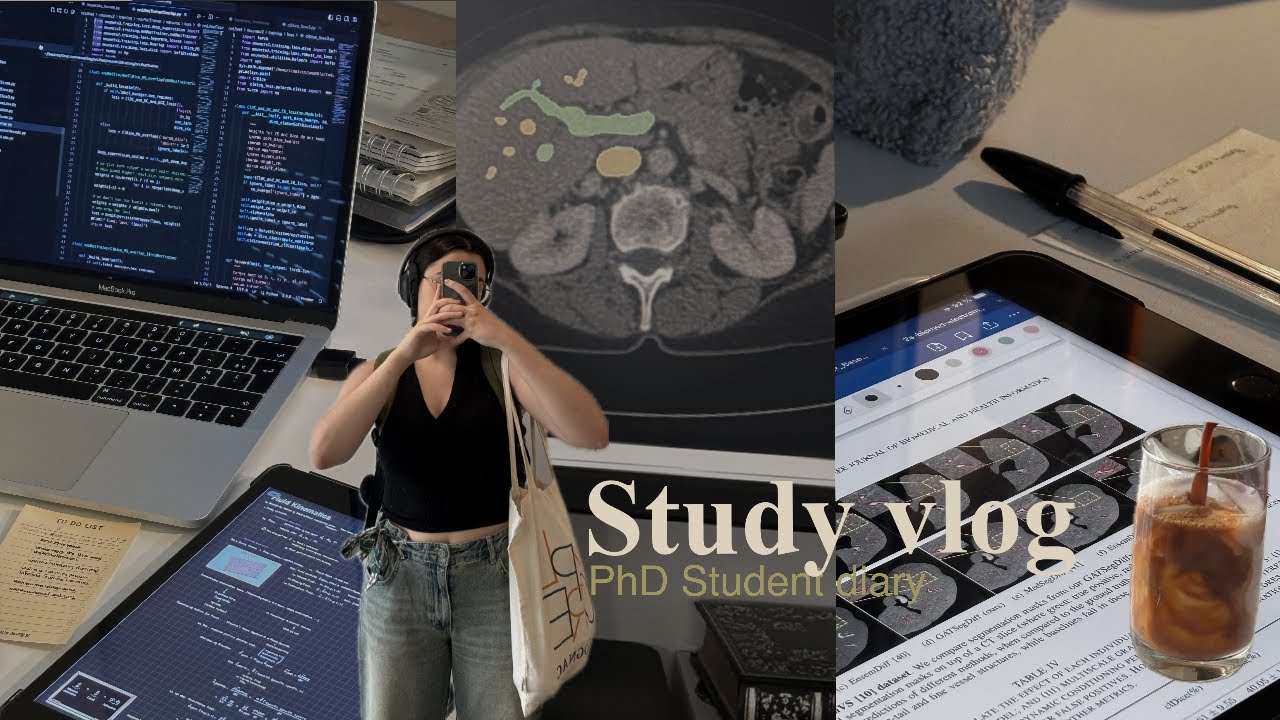 STUDY VLOG 🖇️🩻  productive days in my life, morning routine, phd student in medtech