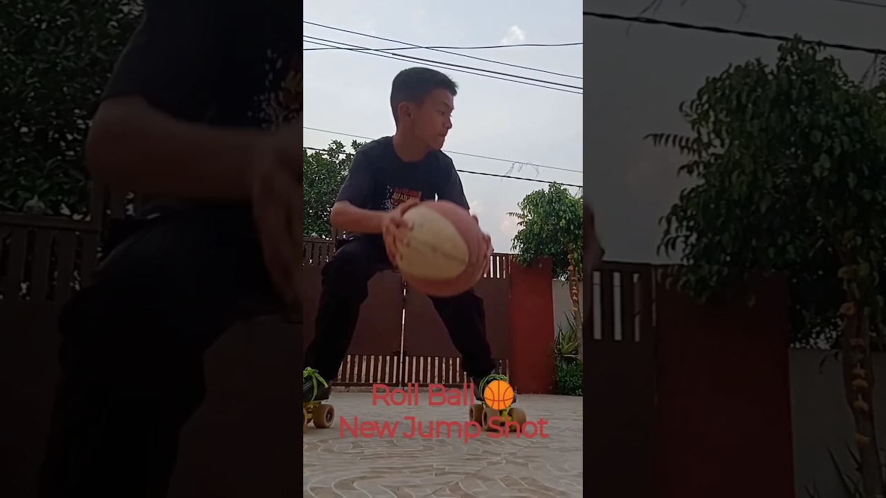 Roll ball 🏀New jump shot#skating #jumpshot  #skater #skatingskills #youtube #rollball #shots